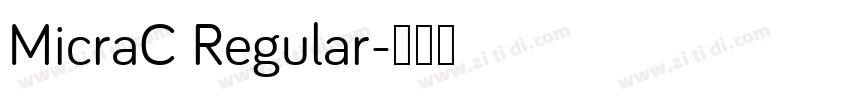 MicraC Regular字体转换